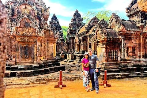 Banteay srei och Angkor Grand Circuit med Tour Guide