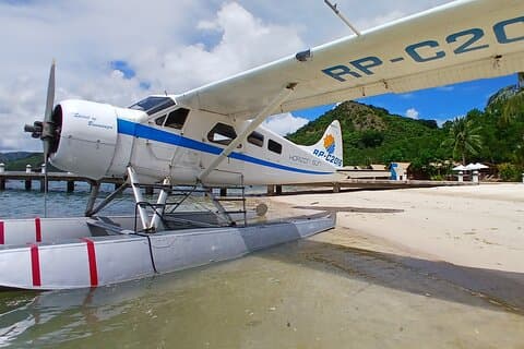 Trasferimento in idrovolante da Flower Island Resort a Puerto Princesa
