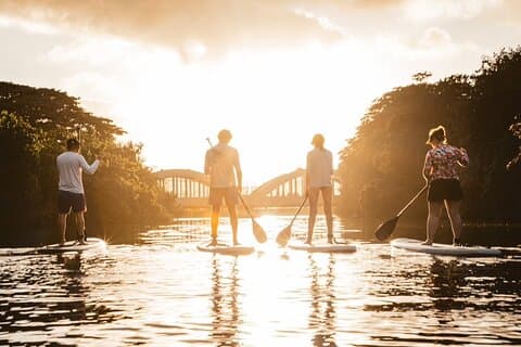 Sunset Stand Up Paddle mit Fotos und Schildkröten