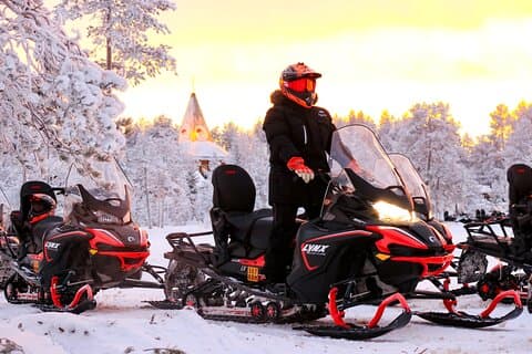 Aventure safari en motoneige d'une heure à Rovaniemi