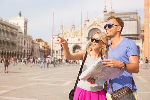 Gå före i kön Markuskyrkan, Dogepalatset Venedig Tour