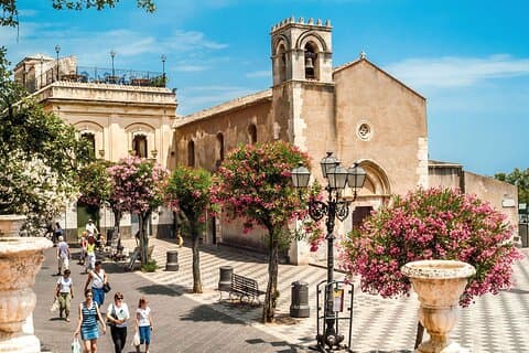 Taormina wandeltocht met audio en schriftelijke gids door een lokale