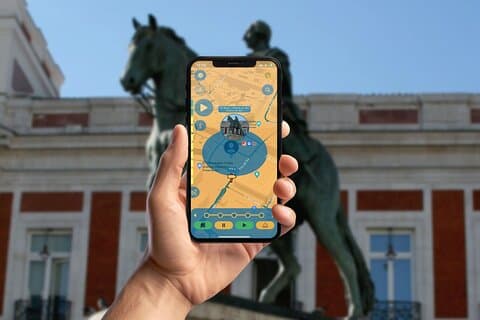 Madrid Golden Age GPS App Tour a piedi Gioco mobile