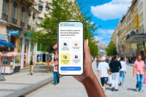 Interaktiv bytur i Lyon