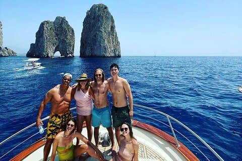 Heldags privat båttur på Amalfikusten och Capri
