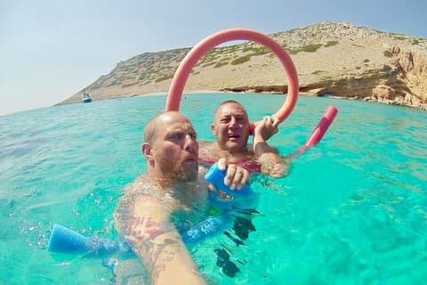 Daily Cruise to Kounoupa, Koutsomiti & Red Rock in Astypalea