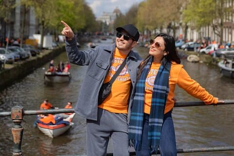 Amsterdam professionell fotografering vid kanalerna