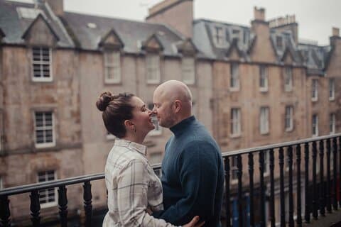 Romantisk fotoopplevelse for par i Edinburgh