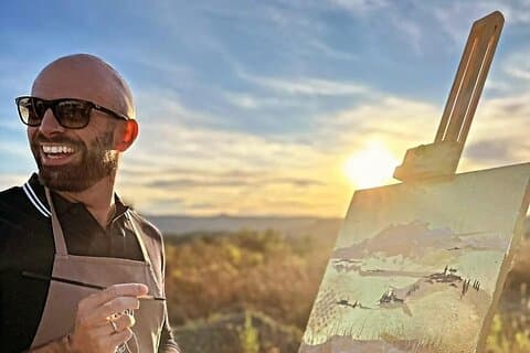 Painting and Wine Tasting in the Heart of the Tuscan Countryside