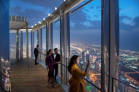 Dubai Burj Khalifa Piano 124 + 125 App Tour guidato con biglietto