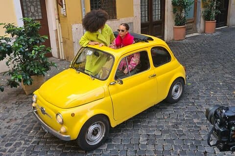 Klassisk Fiat 500 udlejning i Rom