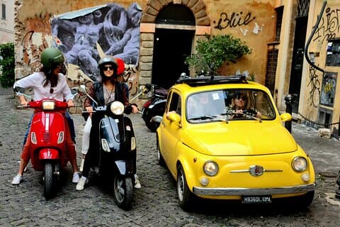 Fiat 500 Vintage Tour à Rome