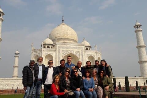 Soluppgång/Samma dag Taj Mahal & Agra stadsrundtur från Delhi