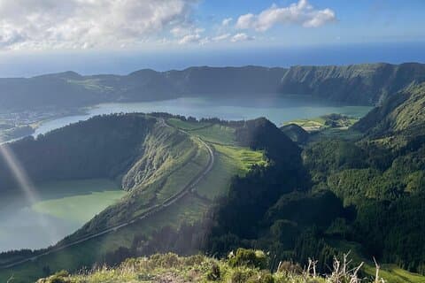 プライベートツアー火山湖セテ・シダデスとラゴア・ド・フォゴ