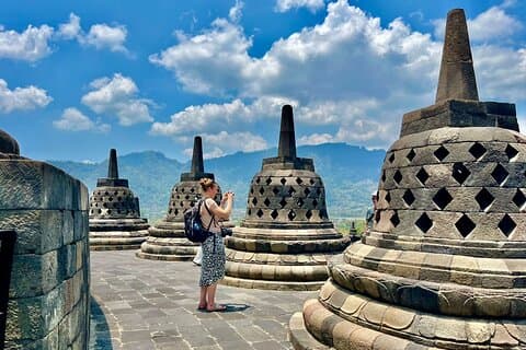 Tour del vulcano Borobudur, Prambanan e Merapi.