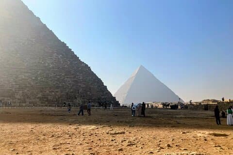 Giza pyramider, Sphinx med kamel ride og lunsj