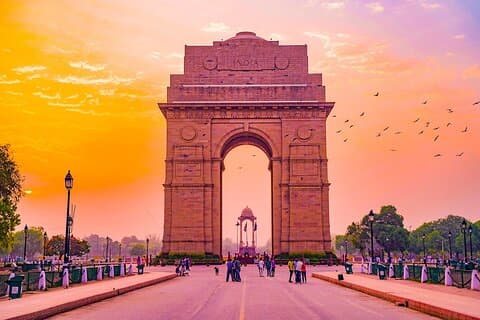 New Delhi och Old Delhi dagstur med privat bil