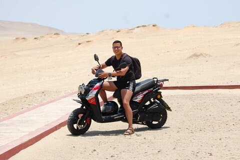 Visit the Paracas National Reserve on a SCOOTER