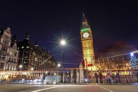 Tour di Londra di notte dall'aeroporto di Heathrow