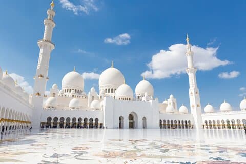 Dubai a Abu Dhabi: Grand Mosque, Emirates Palace e Corniche