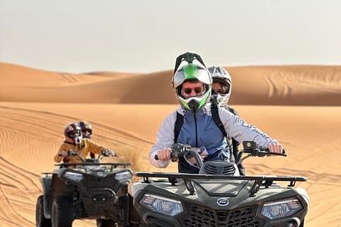ATV Quad bikes in sahara dunes experience & sandboarding