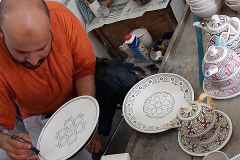 Fes Medina Workshop Tour met officiële Gids