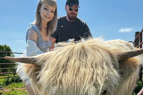 Scottish Highland Fluffy Cow Experience with Gelato and Coffee