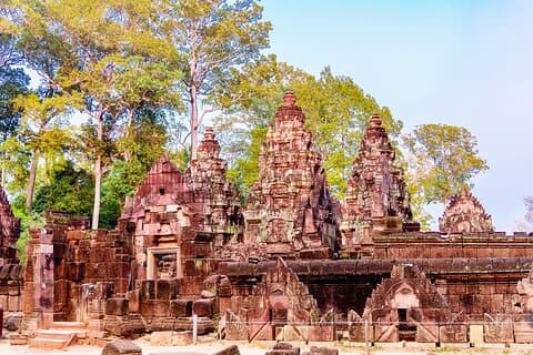 Siem Reap: Kulen Watervallen en Banteay Srei Tour