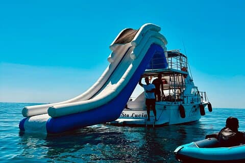 Private Boat Tour with Snorkel Slide and Activities