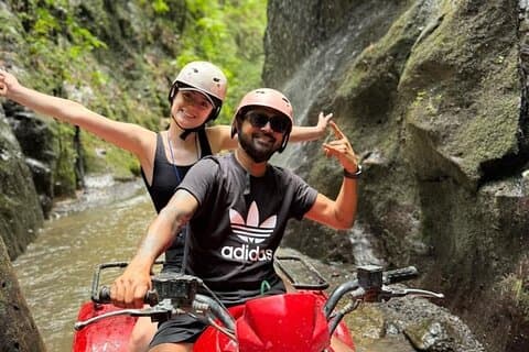 Lille gruppe Bali Adventure ATV Quad, River Rafting og Zipline