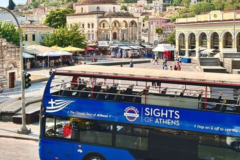 Hop-On Hop-Off-buss og billett til Akropolis-museet