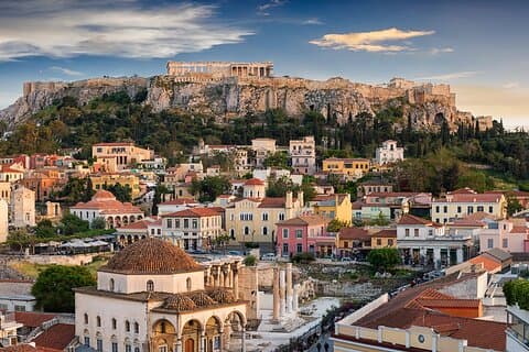 Athens City Tour med Akropolis & Plaka fra Piraeus Cruise Port