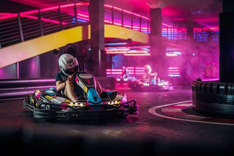 Gokart oplevelse gennem verden af LED lys