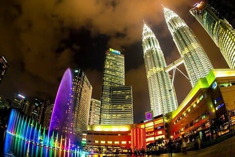 Kuala Lumpur avondverlichting & hapjes
