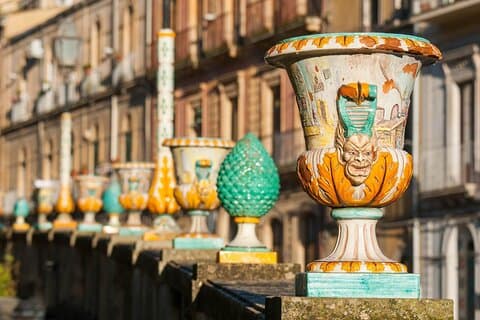 Keramiek van Caltagirone Stedelijke trektocht