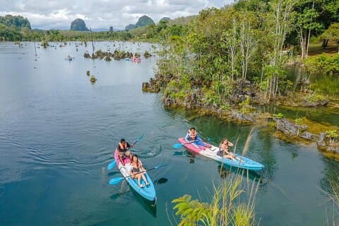 Klong Root Kajakpaddling och Simning med ATV Tour från Krabi