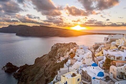 Santorinis största vyer Foto privat rundtur
