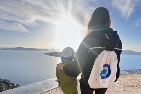 Santorini självguidad tur med interaktiv karta