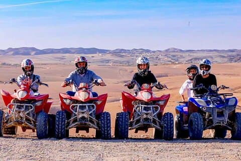 ATV-cykling, kamelridning, middag og ildshowunderholdning i Dakar og Marrakech