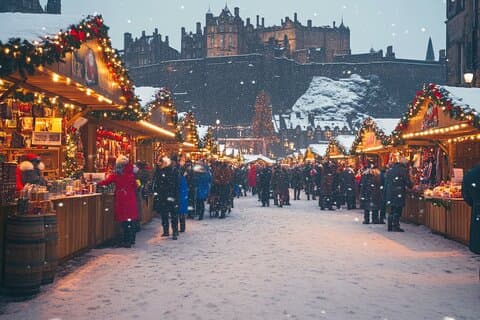 Edimburgo: tour di un giorno del mercatino di Natale e dei giardini botanici