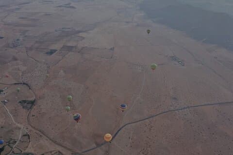 Marrakesh balloon in small group at sunrise