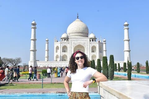 Taj Mahal og Agra Fort med udflugtsmuligheder