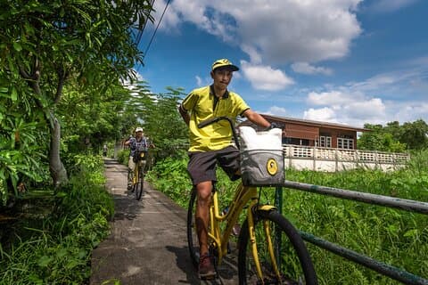 Bangkok Longtail Boat Canals und Chinatown Cycling Adventure