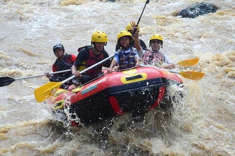 Bali Rafting en aguas bravas con traslado privado y almuerzo