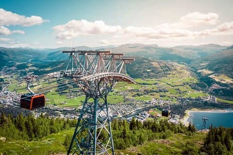 Seværdigheder i nærheden af Hardangerfjord, Voss Gondola & 3 Great Waterfalls