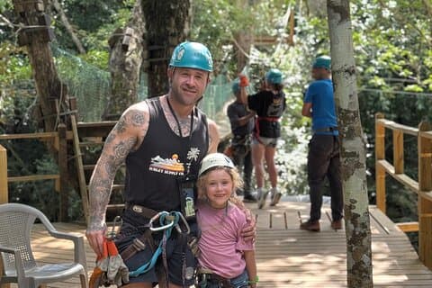 Jungle Zip Line, The Belize sign & Rum Factory from Belize City