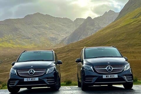 Trasferimento privato di lusso da Edimburgo a Gleneagles 1-6 passeggeri