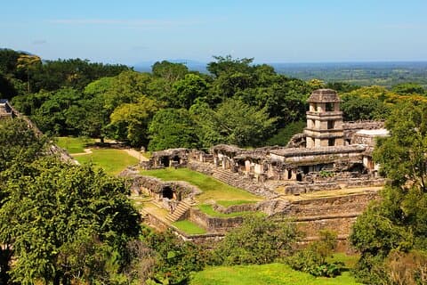 Blue Water Misol-ha and Palenque Tour from San Cristobal.
