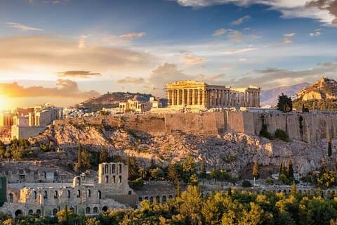 Utforsk Athen Walking Tour of Ancient Landmarks + E-bok