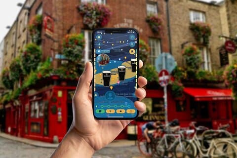 Dublin City GPS-appen gåtur mobilspill
